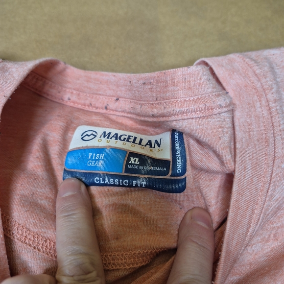 6 Magellan Short Sleeve Tees: Teal, Blue, Sky Blue, Red, Pink & Gray 2907-12/24 - Picture 5 of 16